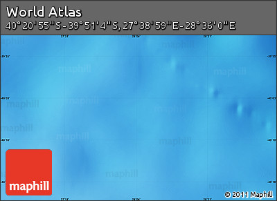 Physical Map of the Area around 40° 6' 0" S, 28° 7' 30" E