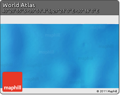 Shaded Relief 3D Map of the Area around 40° 6' 0" S, 29° 49' 30" E