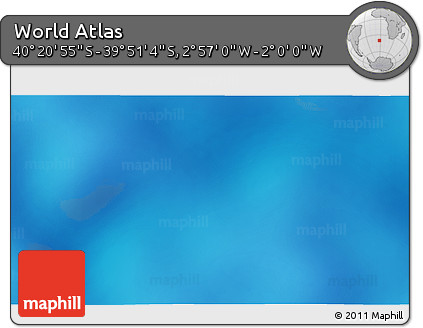 Shaded Relief 3D Map of the Area around 40° 6' 0" S, 2° 28' 30" W