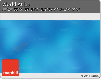 Shaded Relief 3D Map of the Area around 40° 6' 0" S, 2° 28' 30" W