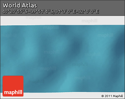 Satellite 3D Map of the Area around 40° 6' 0" S, 31° 31' 29" E