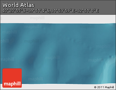 Satellite 3D Map of the Area around 40° 6' 0" S, 32° 22' 30" E