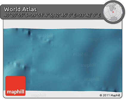 Satellite 3D Map of the Area around 40° 6' 0" S, 33° 13' 30" E