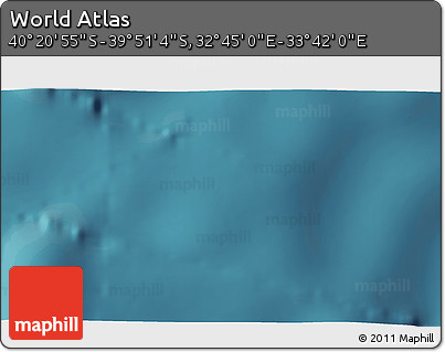 Satellite 3D Map of the Area around 40° 6' 0" S, 33° 13' 30" E