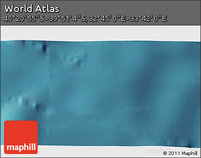 Satellite 3D Map of the Area around 40° 6' 0" S, 33° 13' 30" E