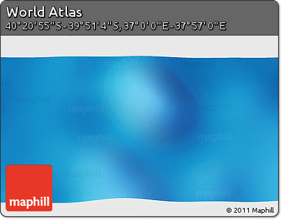 Physical 3D Map of the Area around 40° 6' 0" S, 37° 28' 30" E