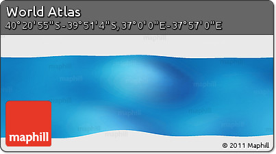 Physical Panoramic Map of the Area around 40° 6' 0" S, 37° 28' 30" E