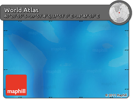 Physical Map of the Area around 40° 6' 0" S, 38° 19' 30" E