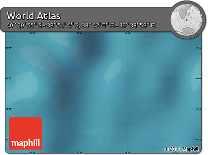 Satellite Map of the Area around 40° 6' 0" S, 39° 10' 29" E