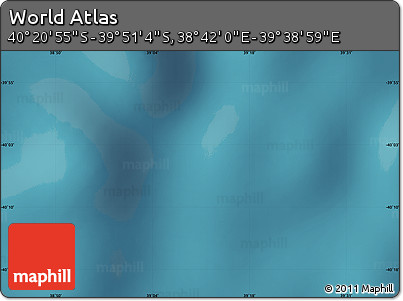Satellite Map of the Area around 40° 6' 0" S, 39° 10' 29" E