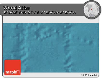 Satellite 3D Map of the Area around 40° 6' 0" S, 40° 43' 30" W