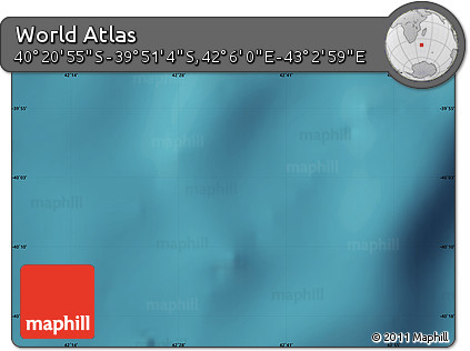 Satellite Map of the Area around 40° 6' 0" S, 42° 34' 30" E