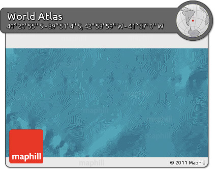 Satellite 3D Map of the Area around 40° 6' 0" S, 42° 25' 29" W