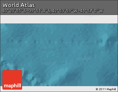 Satellite 3D Map of the Area around 40° 6' 0" S, 42° 25' 29" W