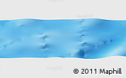 Physical Panoramic Map of the area around 40° 6' 0" S, 44° 16' 29" E