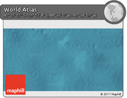 Satellite 3D Map of the Area around 40° 6' 0" S, 44° 7' 30" W