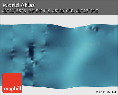 Satellite 3D Map of the Area around 40° 6' 0" S, 45° 58' 30" E