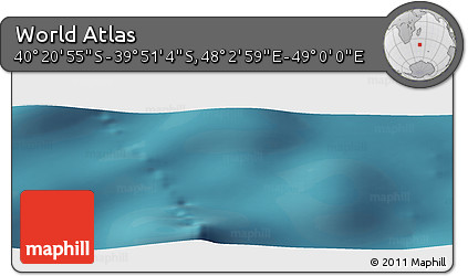 Satellite Panoramic Map of the Area around 40° 6' 0" S, 48° 31' 29" E