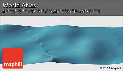 Satellite Panoramic Map of the Area around 40° 6' 0" S, 48° 31' 29" E