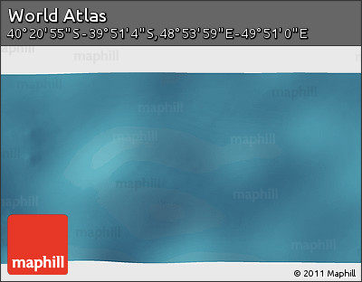 Satellite 3D Map of the Area around 40° 6' 0" S, 49° 22' 30" E