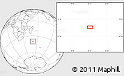 Blank Location Map of the area around 40° 6' 0" S, 50° 13' 30" E