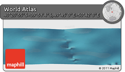 Satellite Panoramic Map of the Area around 40° 6' 0" S, 50° 13' 30" E