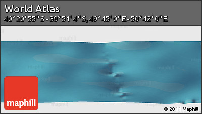 Satellite Panoramic Map of the Area around 40° 6' 0" S, 50° 13' 30" E