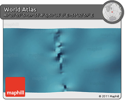 Satellite 3D Map of the Area around 40° 6' 0" S, 51° 4' 30" E