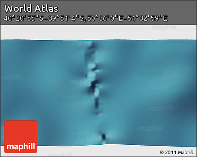 Satellite 3D Map of the Area around 40° 6' 0" S, 51° 4' 30" E