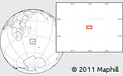 Blank Location Map of the area around 40° 6' 0" S, 52° 46' 29" E