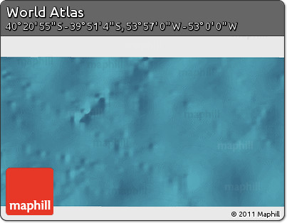 Satellite 3D Map of the Area around 40° 6' 0" S, 53° 28' 30" W