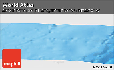 Political Panoramic Map of the Area around 40° 6' 0" S, 55° 10' 29" W