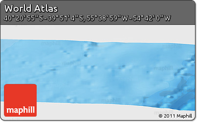 Political Panoramic Map of the Area around 40° 6' 0" S, 55° 10' 29" W