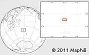 Blank Location Map of the area around 40° 6' 0" S, 58° 43' 30" E