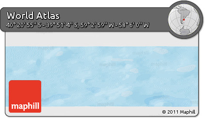 Political Panoramic Map of the Area around 40° 6' 0" S, 58° 34' 30" W