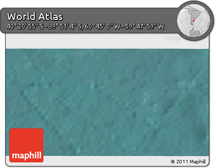 Satellite 3D Map of the Area around 40° 6' 0" S, 60° 16' 29" W