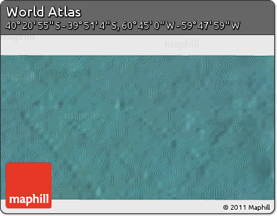 Satellite 3D Map of the Area around 40° 6' 0" S, 60° 16' 29" W