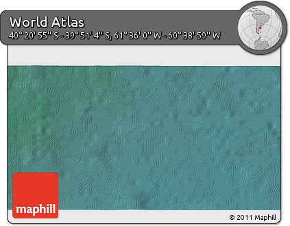 Satellite 3D Map of the Area around 40° 6' 0" S, 61° 7' 30" W