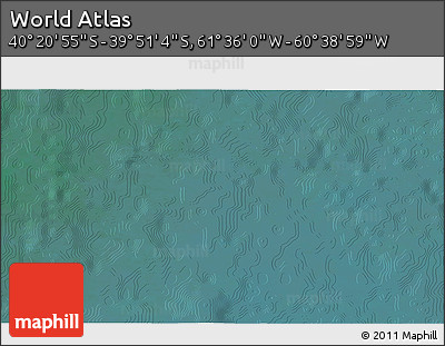 Satellite 3D Map of the Area around 40° 6' 0" S, 61° 7' 30" W