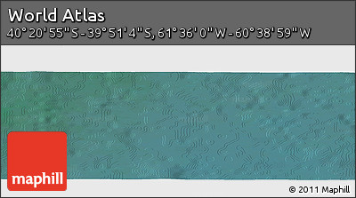 Satellite Panoramic Map of the Area around 40° 6' 0" S, 61° 7' 30" W