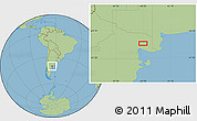 Savanna Style Location Map of the area around 40° 6' 0" S, 64° 31' 30" W