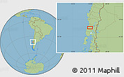 Savanna Style Location Map of Río Bueno