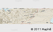 Shaded Relief Panoramic Map of Río Bueno