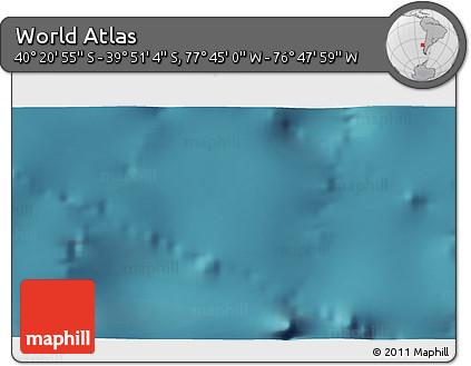 Satellite 3D Map of the Area around 40° 6' 0" S, 77° 16' 30" W
