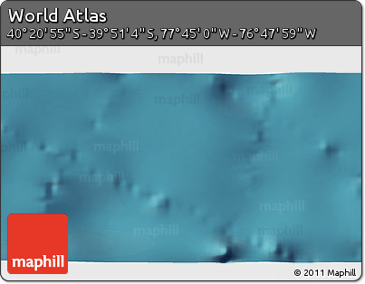 Satellite 3D Map of the Area around 40° 6' 0" S, 77° 16' 30" W