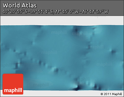 Satellite 3D Map of the Area around 40° 6' 0" S, 77° 16' 30" W