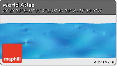 Physical Panoramic Map of the Area around 40° 6' 0" S, 78° 7' 30" W