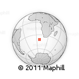 Outline Map of the Area around 40° 6' 0" S, 7° 43' 29" E, rectangular outline