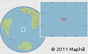 Savanna Style Location Map of the area around 40° 6' 0" S, 7° 34' 30" W