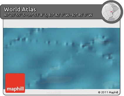 Satellite 3D Map of the Area around 40° 6' 0" S, 83° 13' 29" W